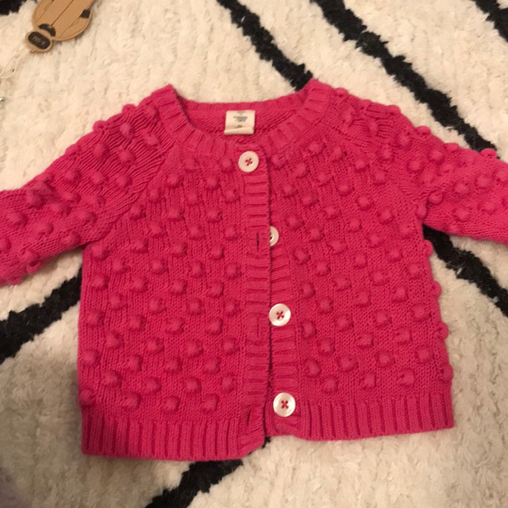 Tucker + Tate got pink cardigan
